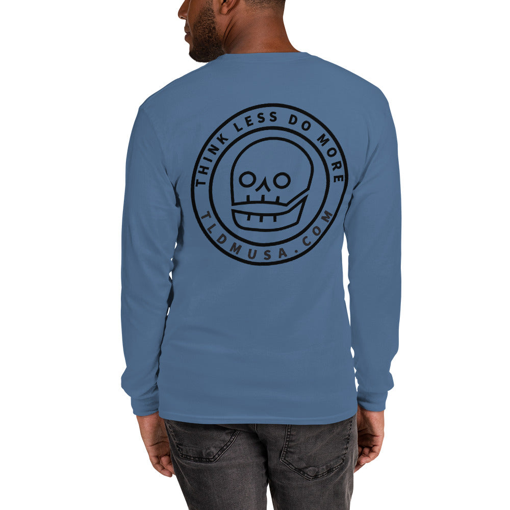 the classic black skull long sleeve