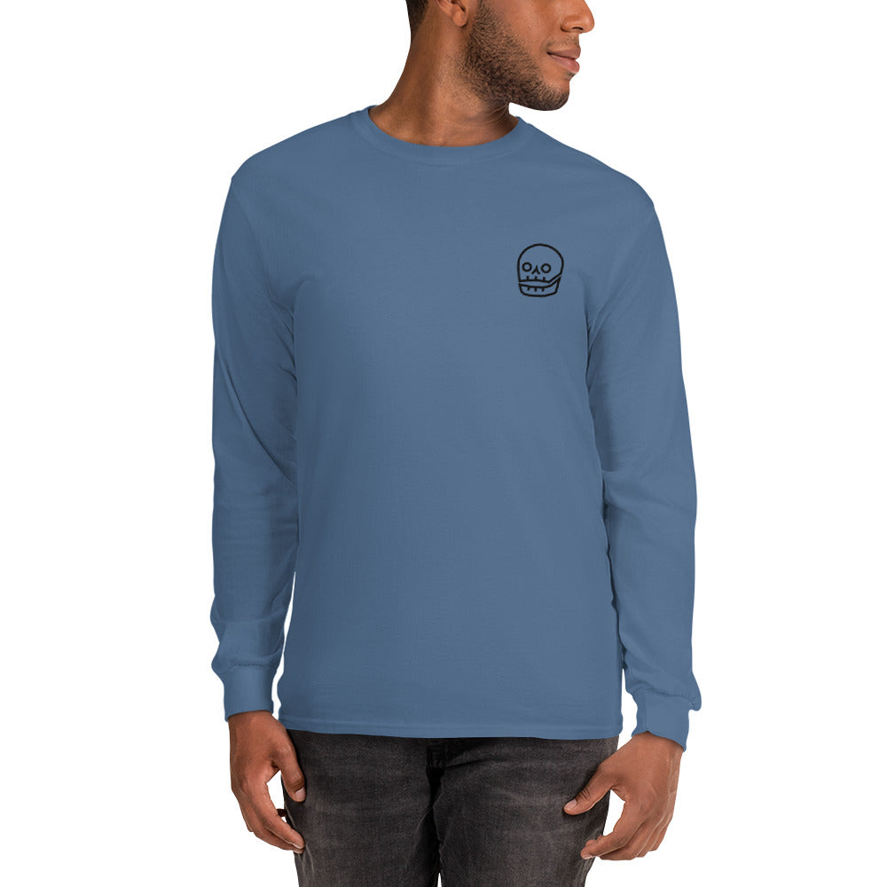 the classic black skull long sleeve