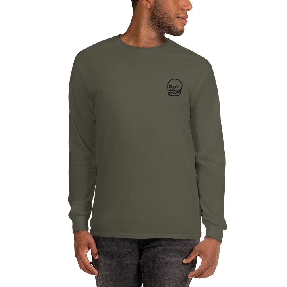 the classic black skull long sleeve